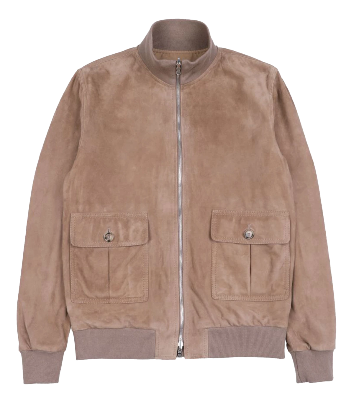 Valstar Reversible Valstarino Jacket featuring soft goat suede on one side and waterproof technical fabric on the other, with ribbed trims and two-way zipper.