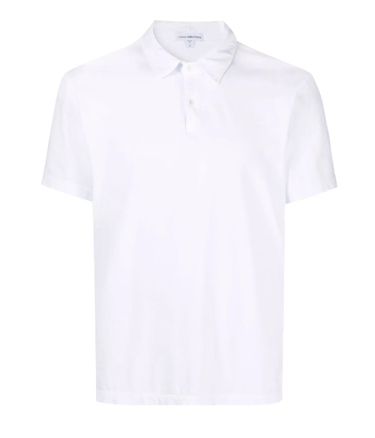 Sueded Jersey Polo in White