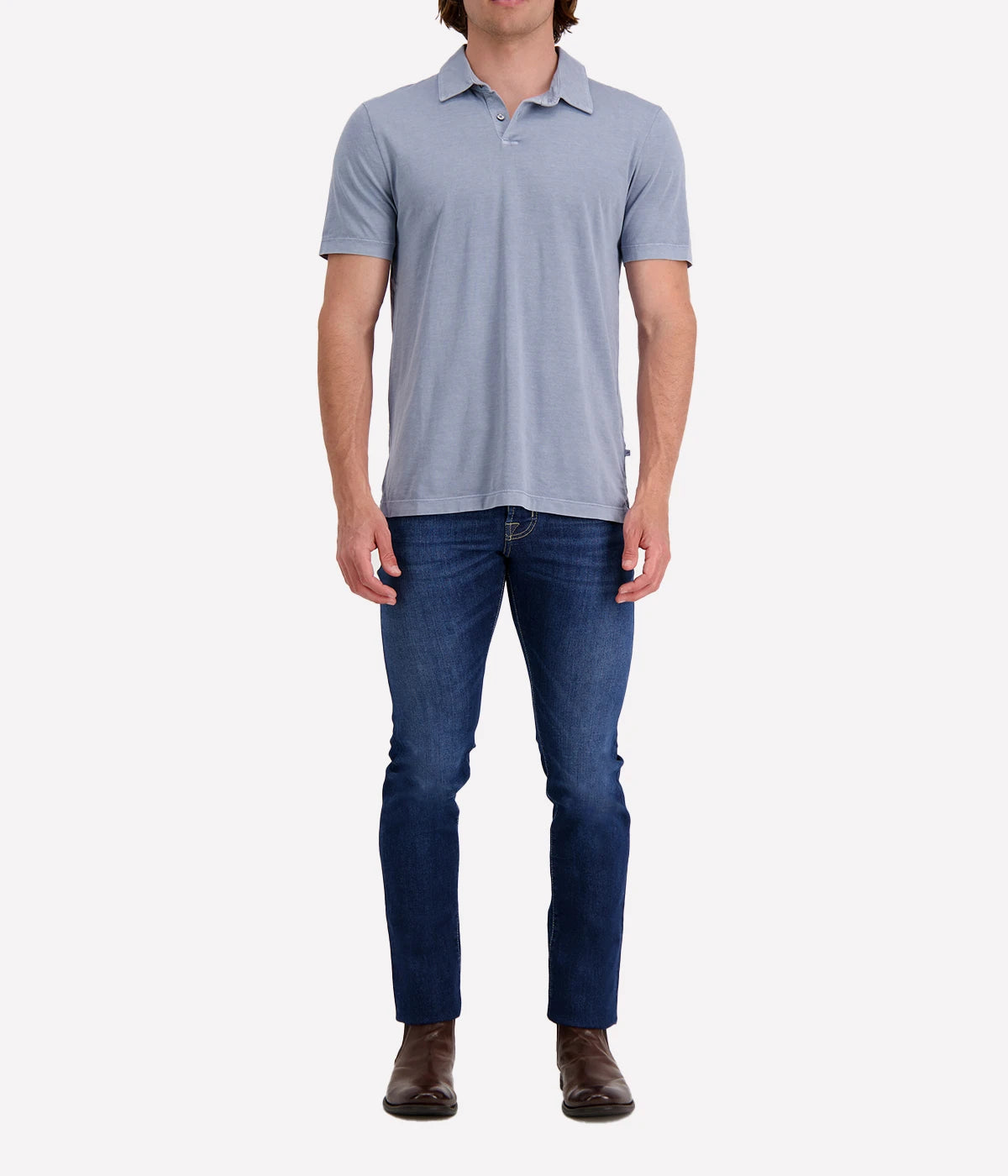 Revised Standard Polo in Bluestone Pigment
