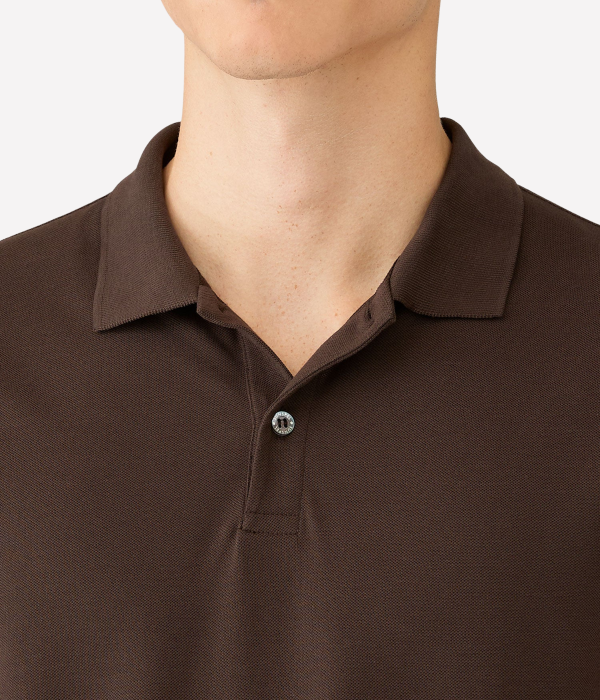 Riviera Polo Shirt in Dark Chocolate