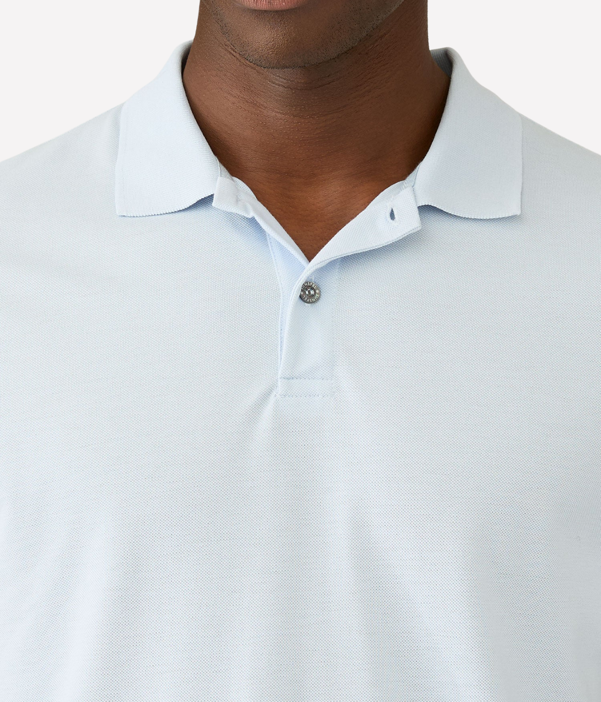 Riviera Polo Shirt in Pastel Blue