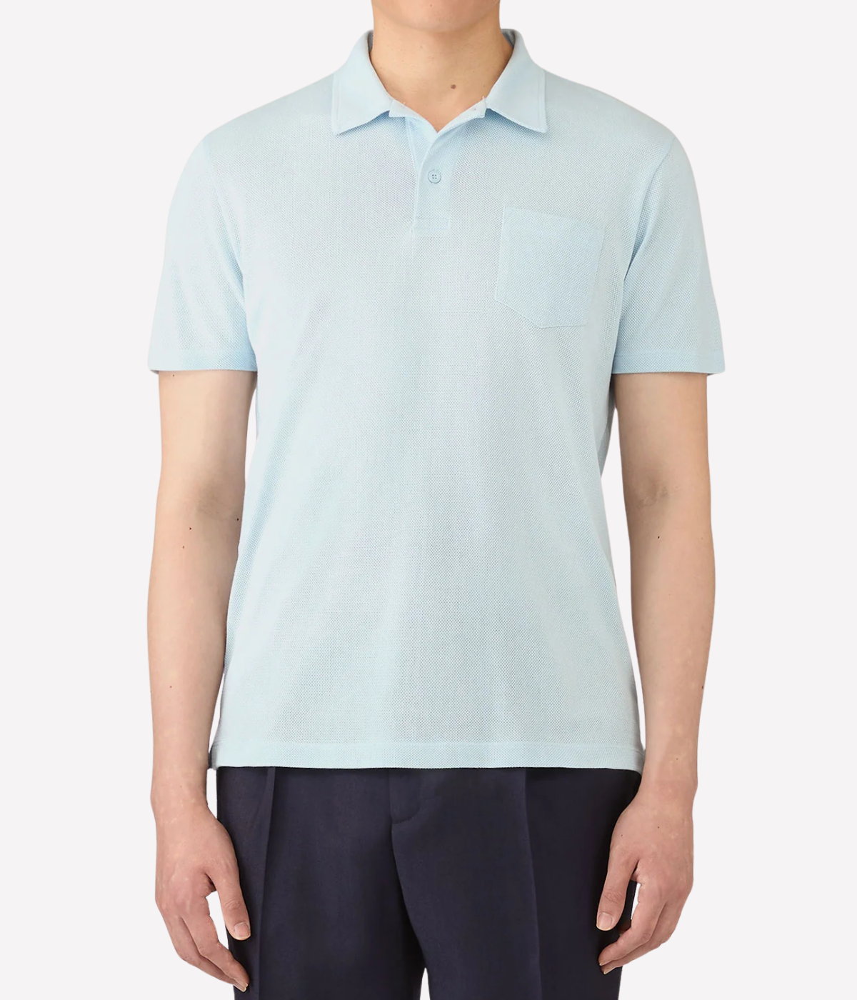 Riviera Polo Shirt in Frost Blue