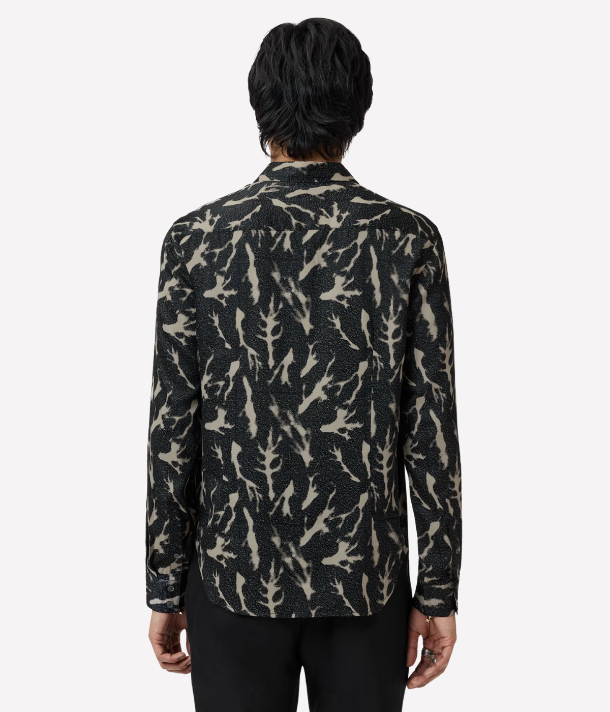 Ross Long Sleeve Shirt in Black