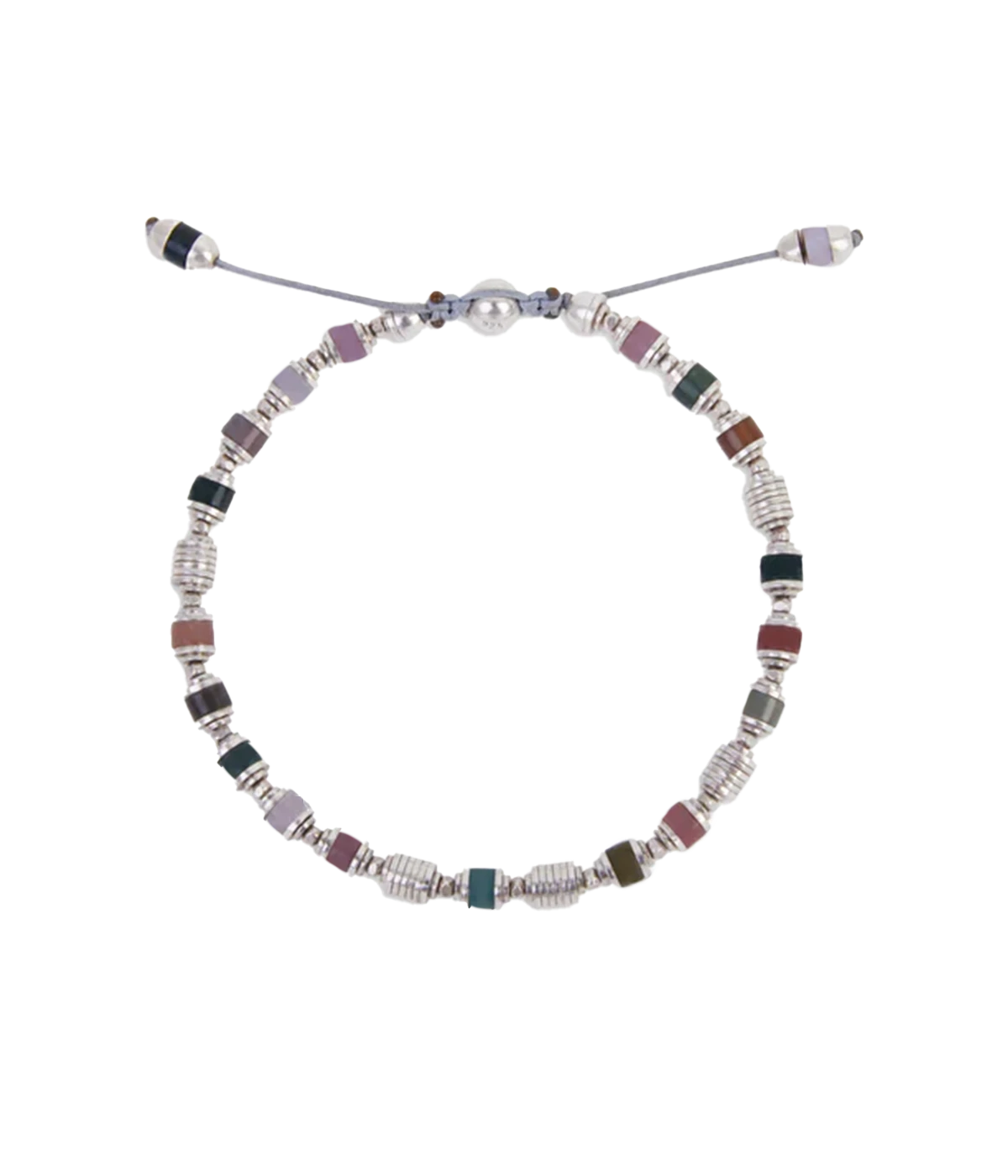 Saguaro Bracelet in Indian Agate & Silver