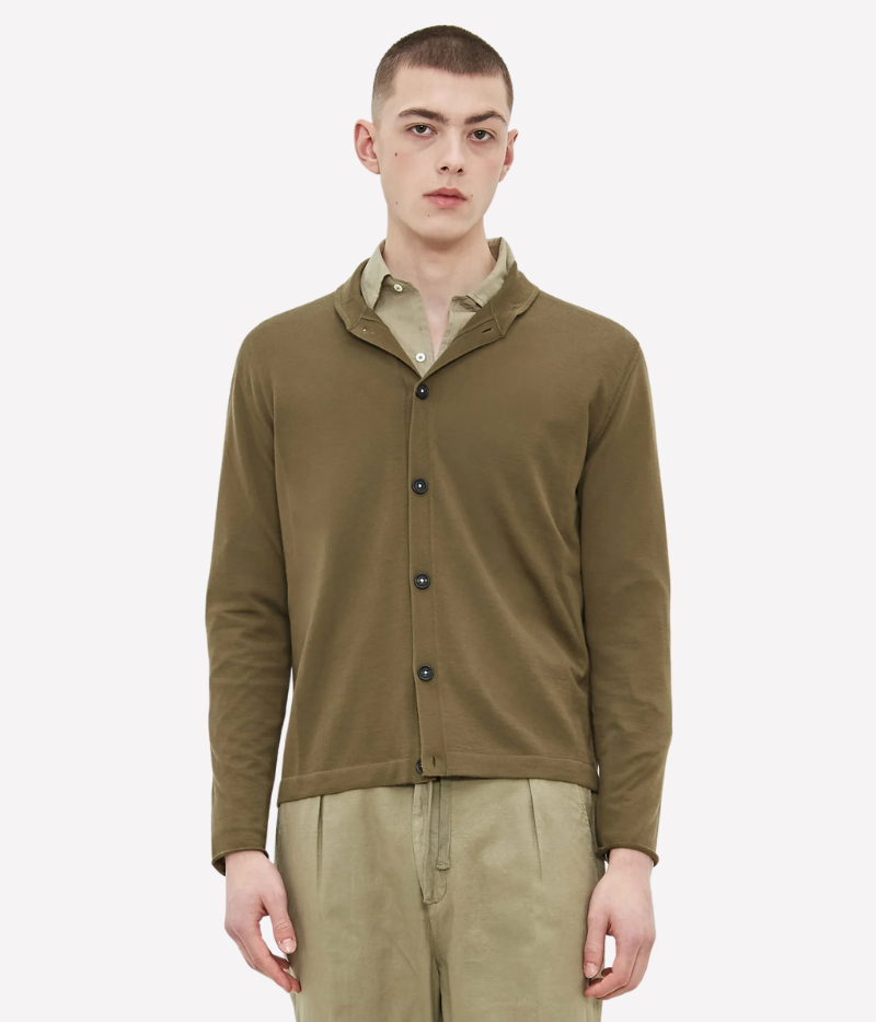 Regular fit shawl collar cardigan in ultrafine worsted pure cashmere, featuring unfinished cuffs, made in Italy for a luxurious and comfortable look.