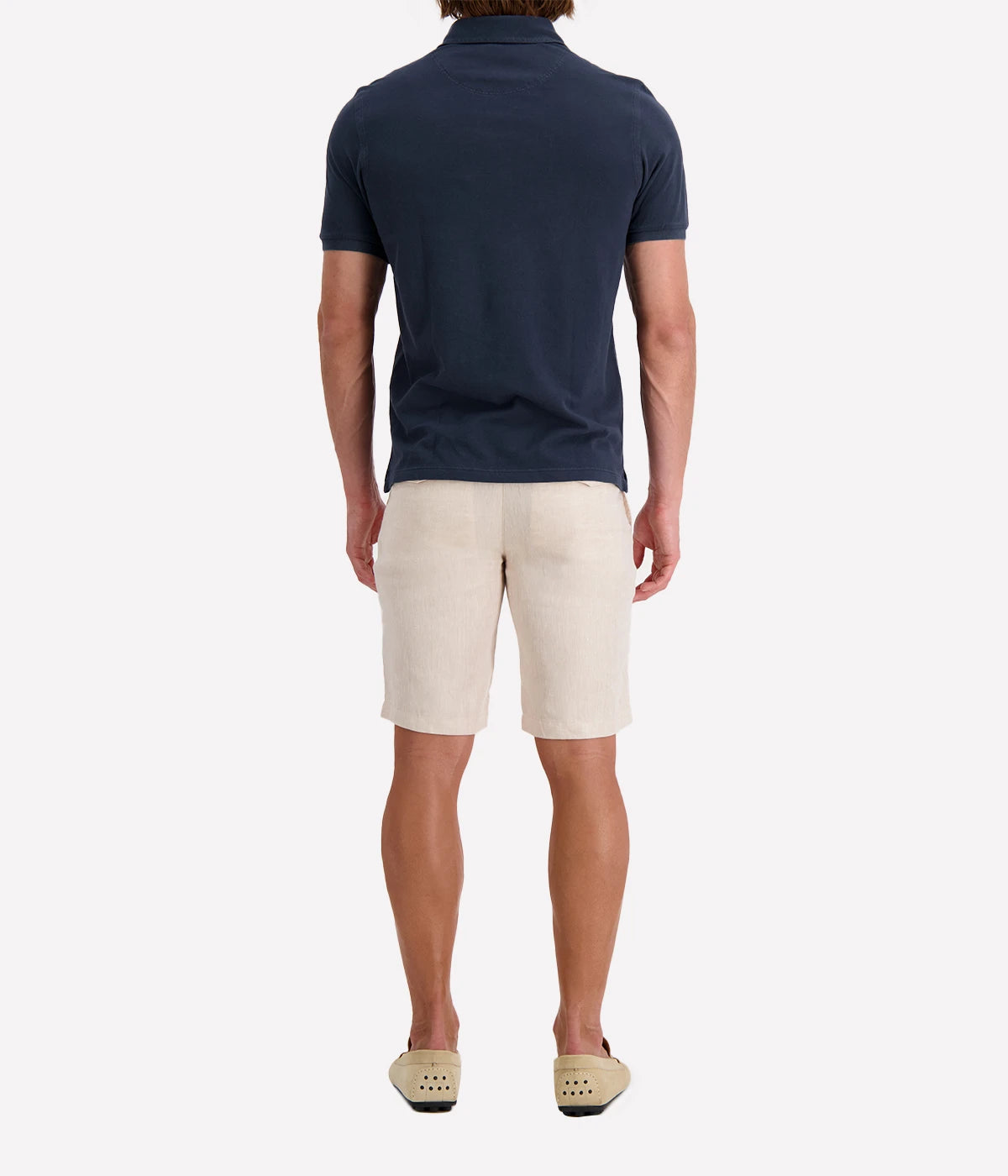 Short Sleeve Polo in Navy Blue