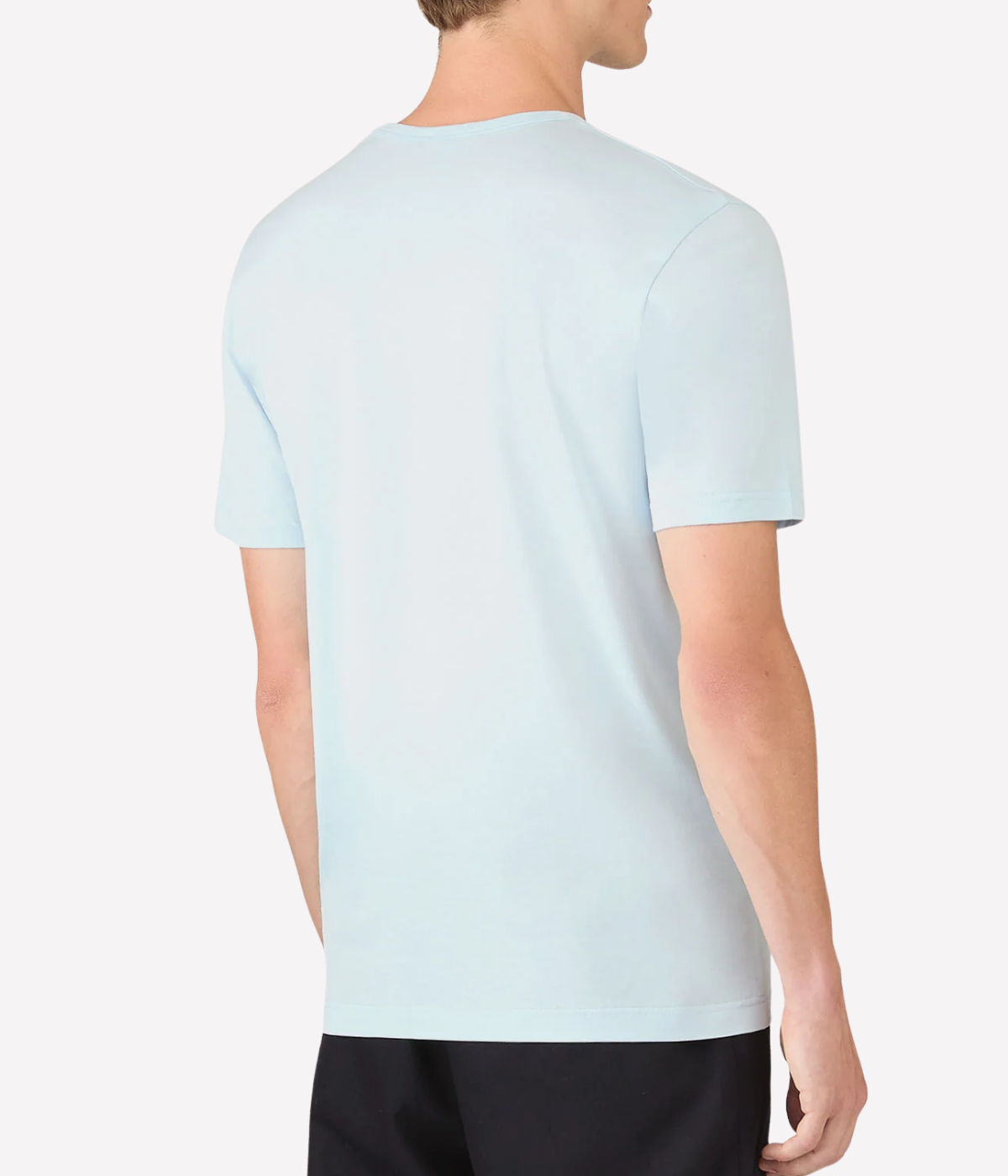 Short Sleeve Crew Neck T-Shirt in Frost Blue