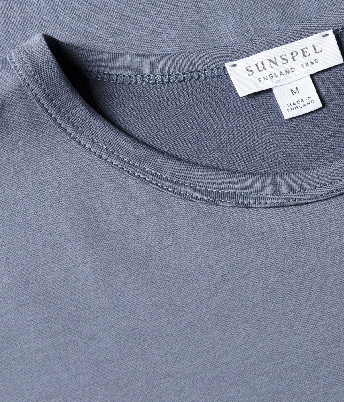 Short Sleeve Crew Neck T-Shirt in Selvedge Blue