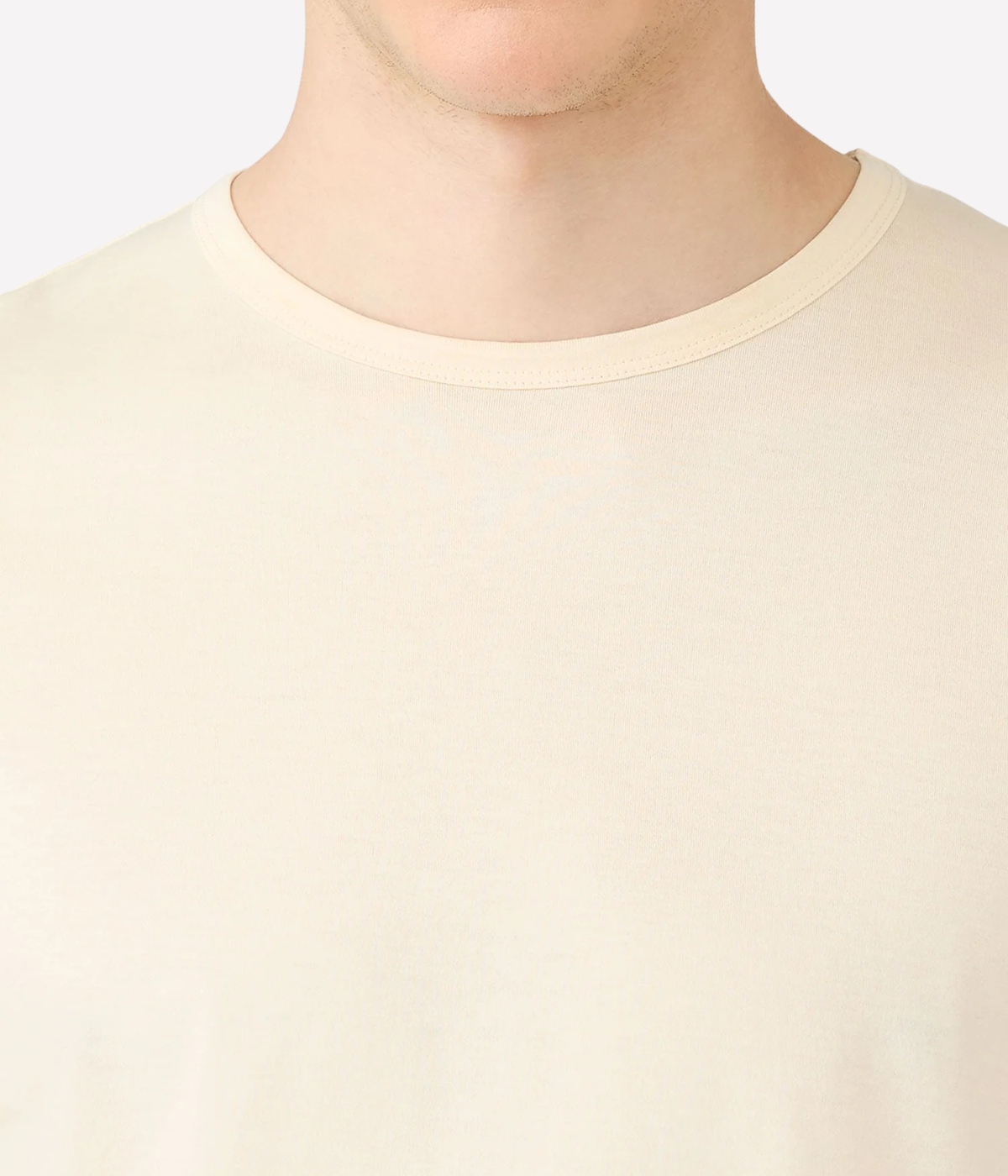 Short Sleeve Crew Neck T-Shirt in Undyed