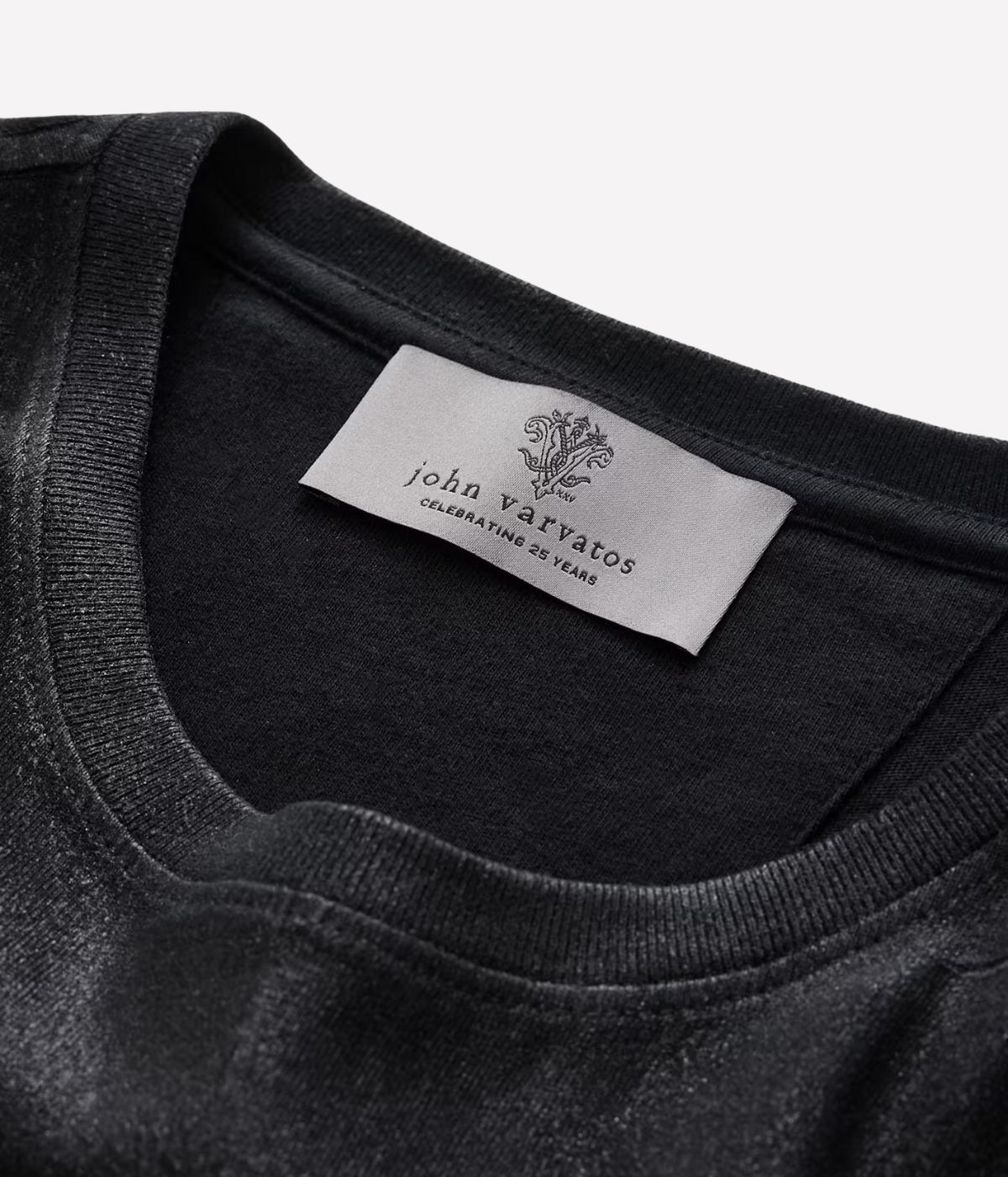 Short Sleeve Crew Tee 25th Anniversary in Black