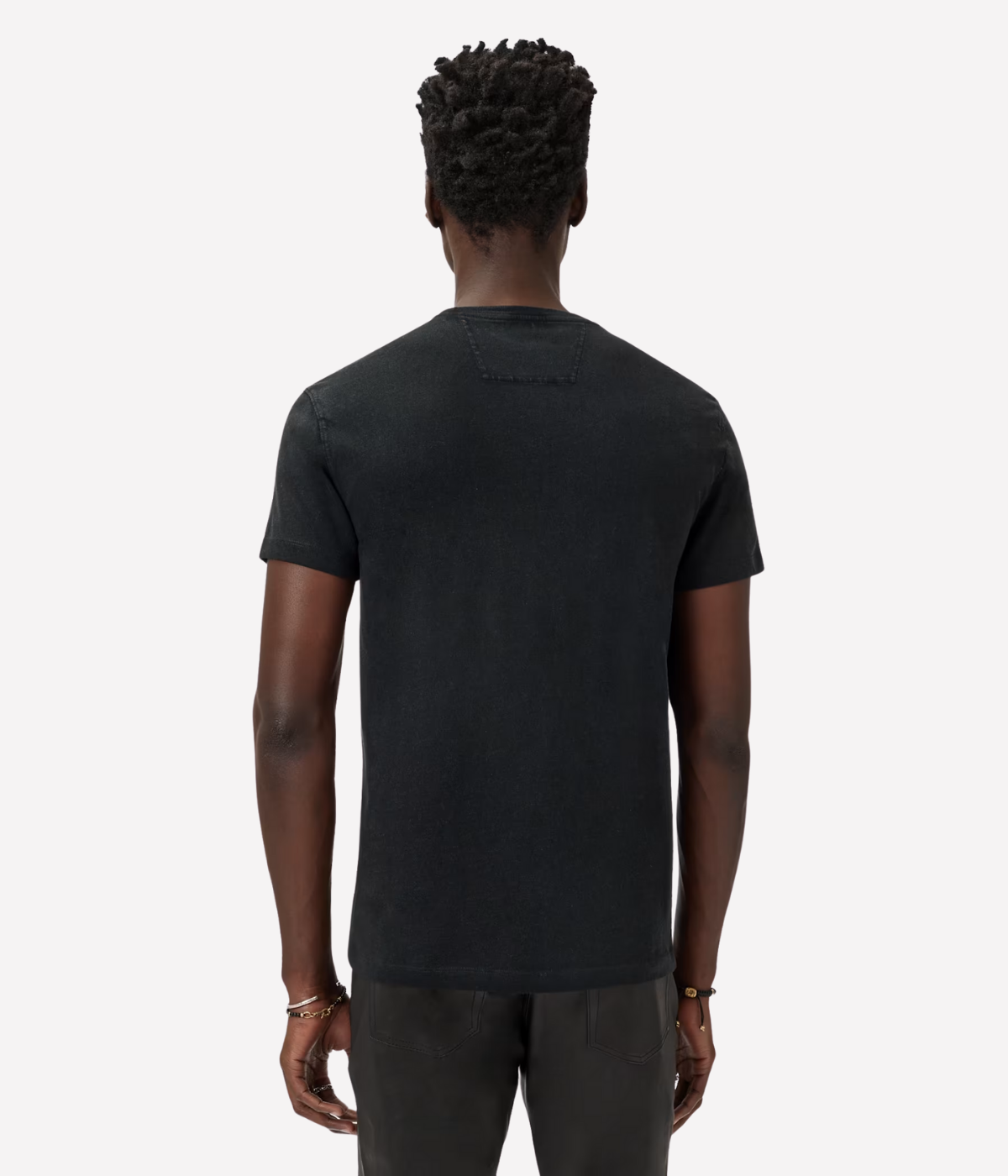 Short Sleeve Crew Tee Rose Rays in Black