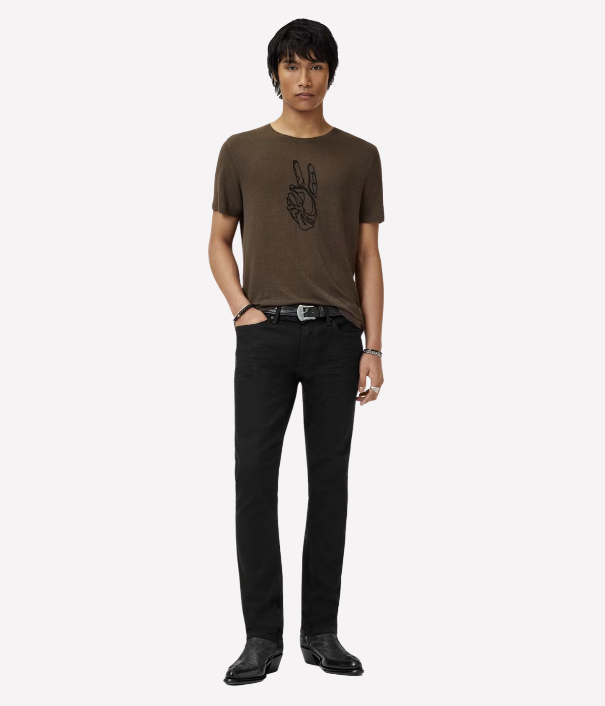 Short Sleeve Crew Tee in Teakwood