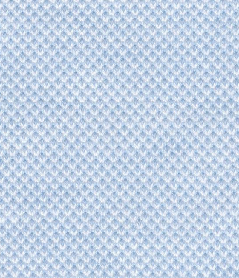 Detailed shot of the premium cotton fabric on the Gran Sasso Light Blue Polo Shirt, emphasising its soft, lightweight structure.