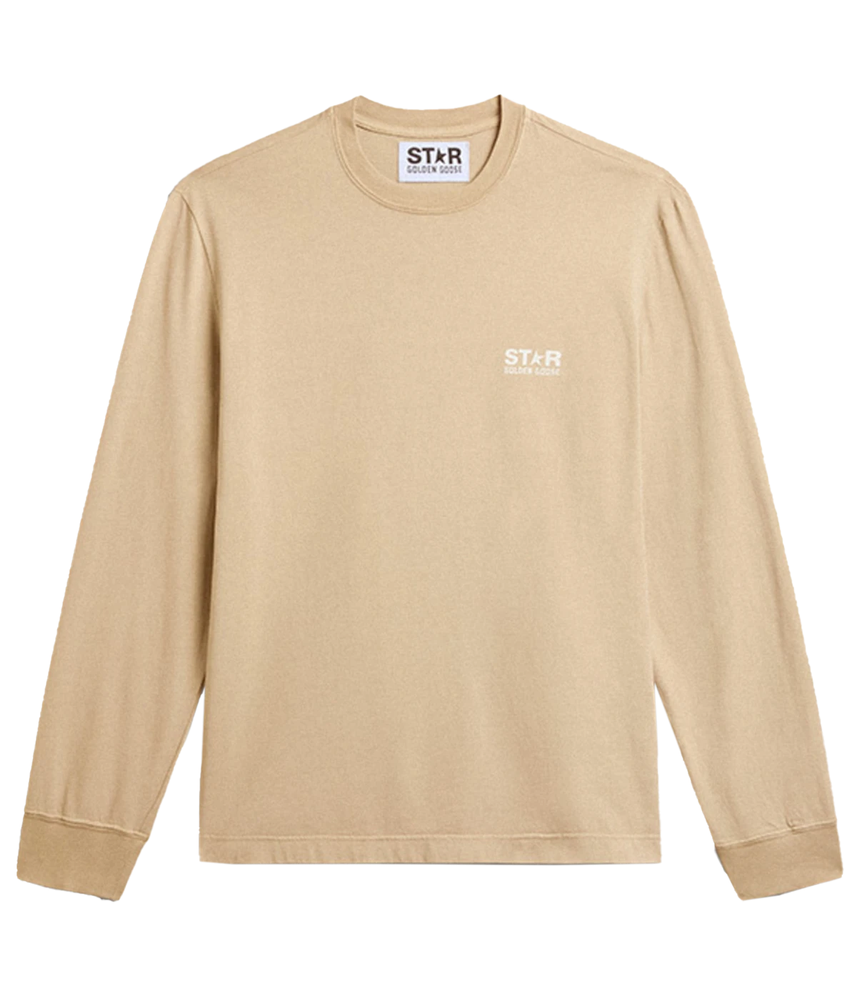 Star Logo Printed T-Shirt in Pale Khaki