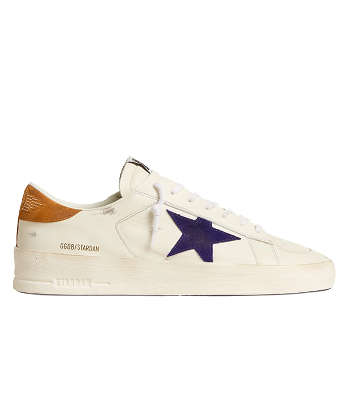 Stardan Sneaker in White, Deep Blue & Cathay Spice