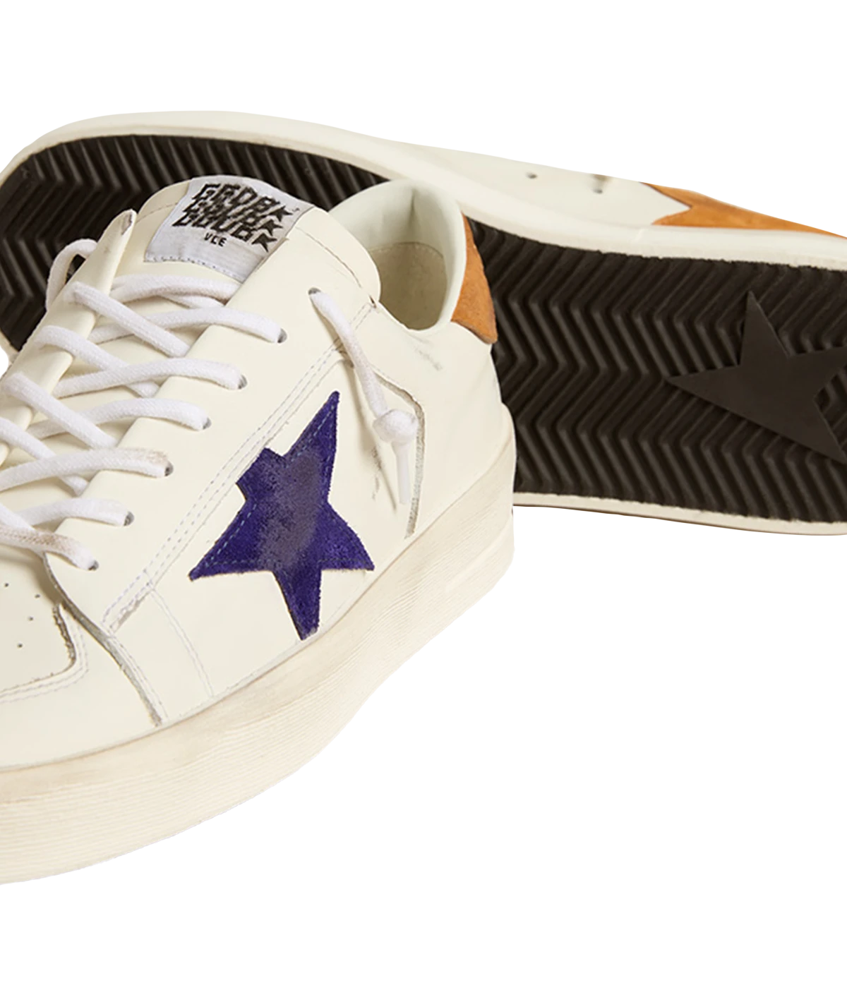 Stardan Sneaker in White, Deep Blue & Cathay Spice