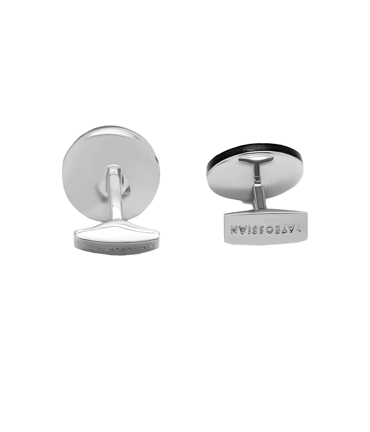 Round Mother of Pearl Cufflinks in Silver