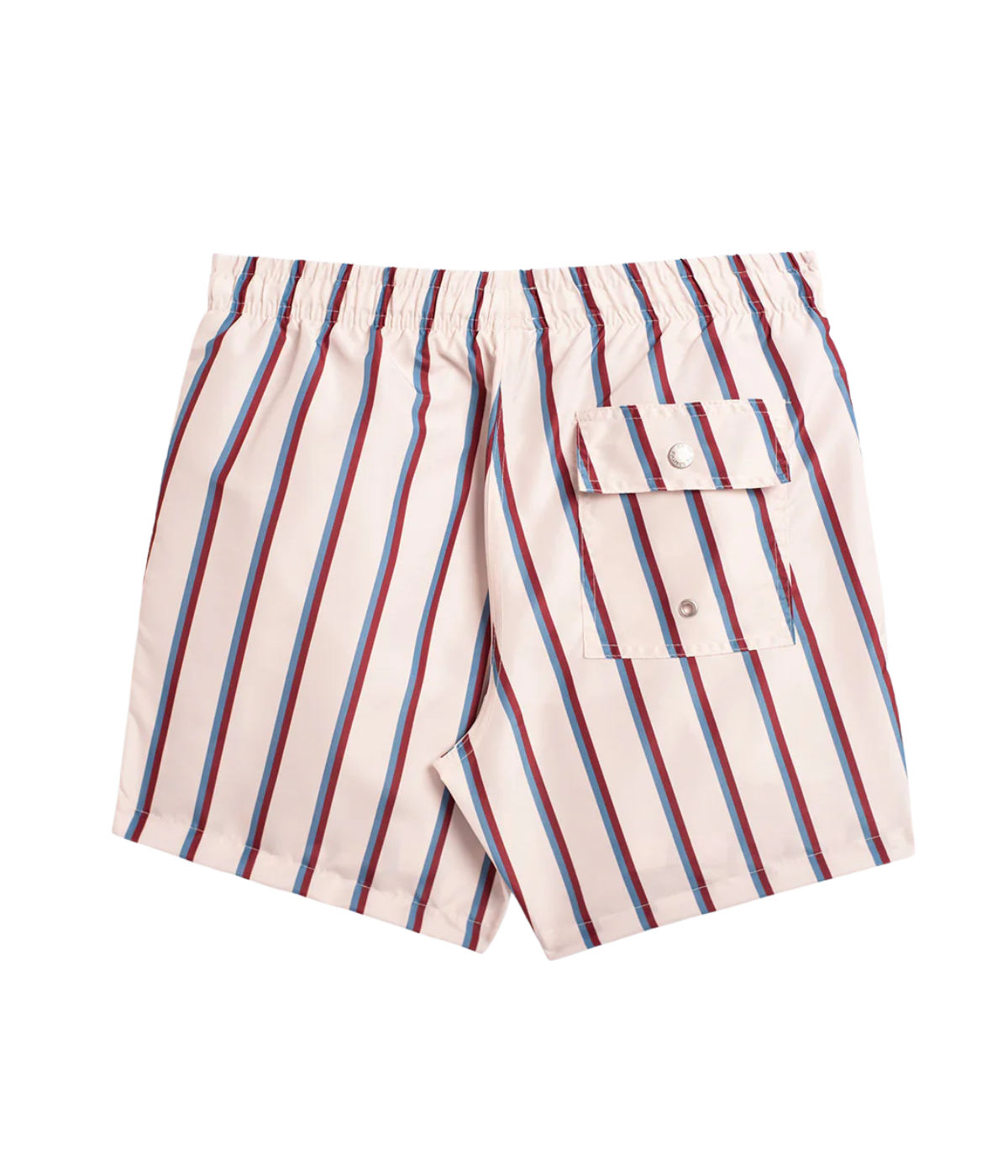 Stripe Swim Trunk in Red & Blue