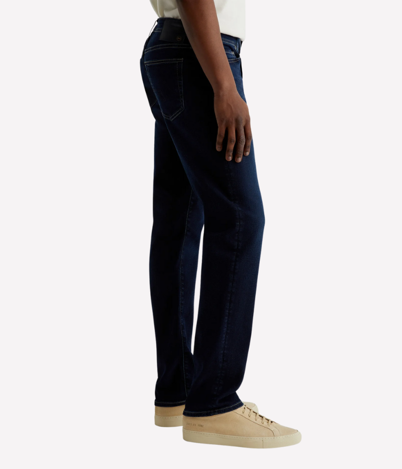 Tellis Slim Fit Jeans in Dark Indigo, Empower Denim with Stretch for Comfort and Shape Retention