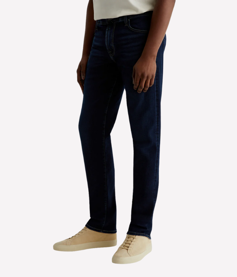 Tellis Slim Fit Jeans in Dark Indigo, Empower Denim with Stretch for Comfort and Shape Retention