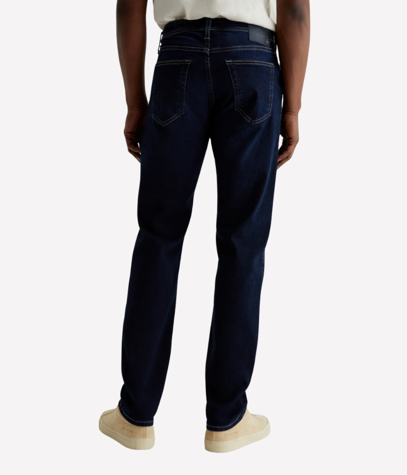 Tellis Slim Fit Jeans in Dark Indigo, Empower Denim with Stretch for Comfort and Shape Retention