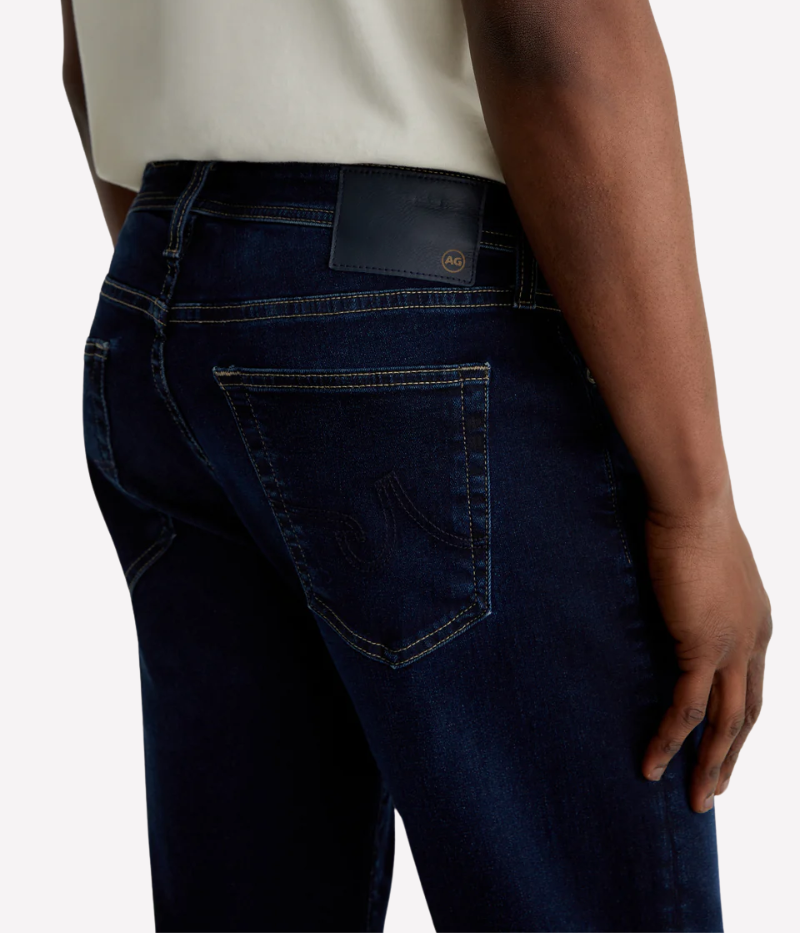 Tellis Slim Fit Jeans in Dark Indigo, Empower Denim with Stretch for Comfort and Shape Retention