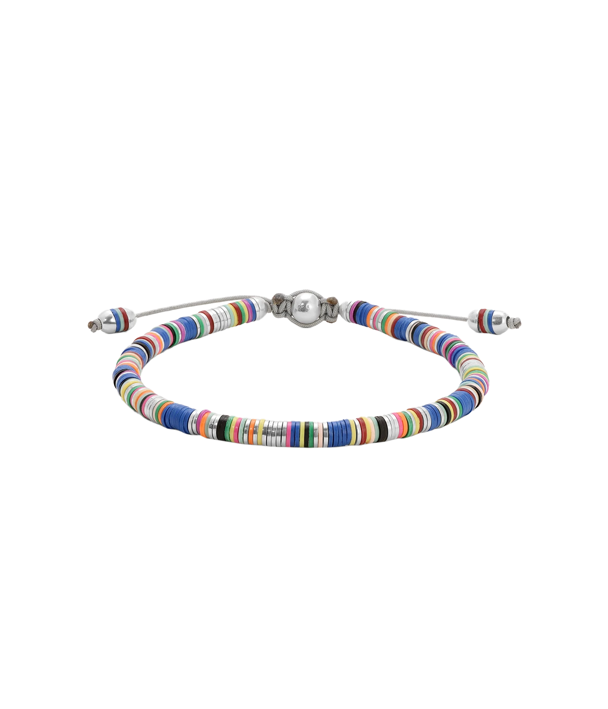 Malli African Disc Bracelet in Blue Mix