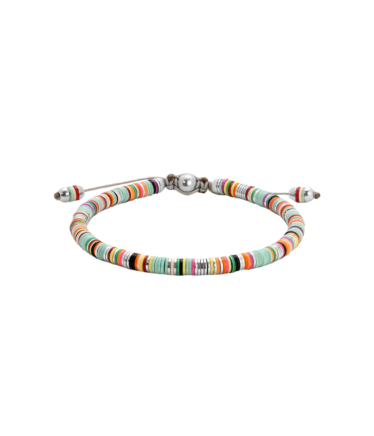 Malli African Disc Bracelet in Light Blue Mix