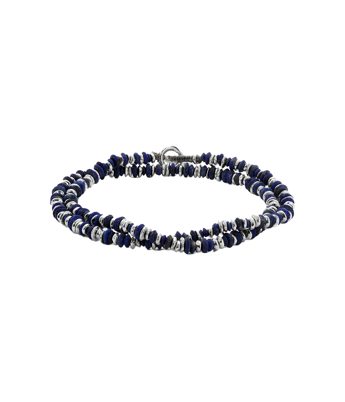 Pilla Wrap Bracelet in Lapis Gem Stone