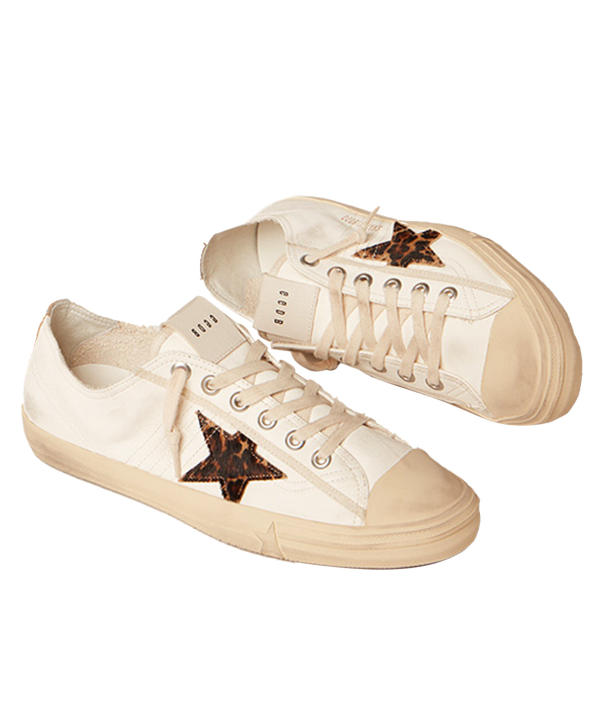 V-Star 2 Leopard Sneaker in White, Beige, Brown & Silver