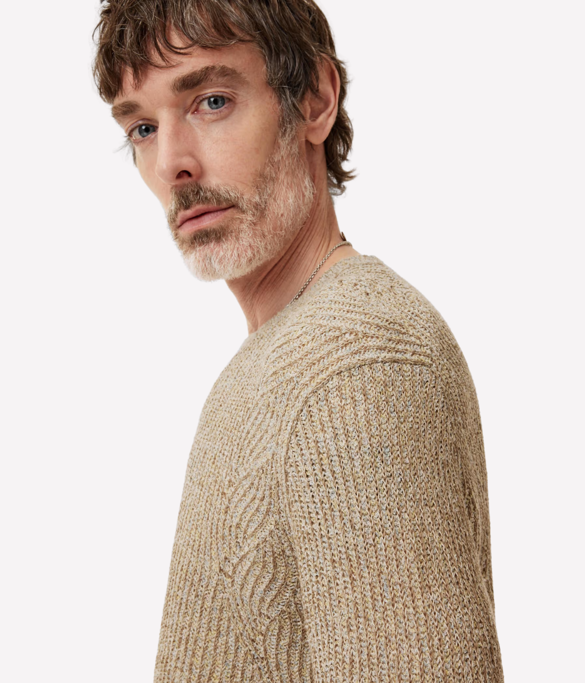 Vejano Regular Fit Crewneck in Cork