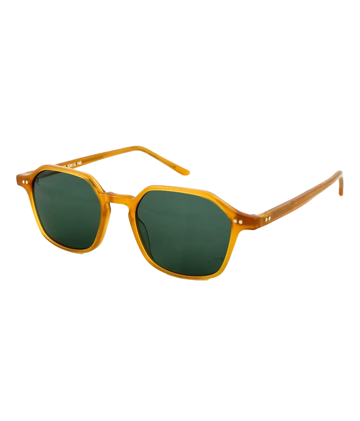 Velasca sunglasses in Yellow & Green, handcrafted in Italy from Mazzucchelli acetate. Featuring square frames, anti-reflective lenses, and 100% UV protection for a bold yet refined look.