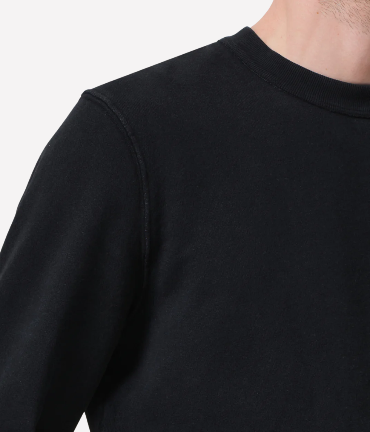 Vintage Crewneck Sweatshirt in Washed Black