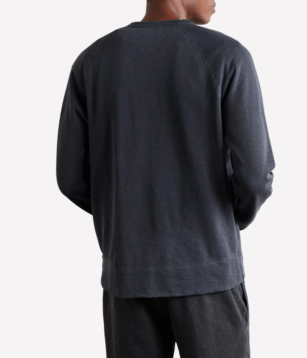 Vintage French Terry Sweatshirt in Blue Noir Pigment