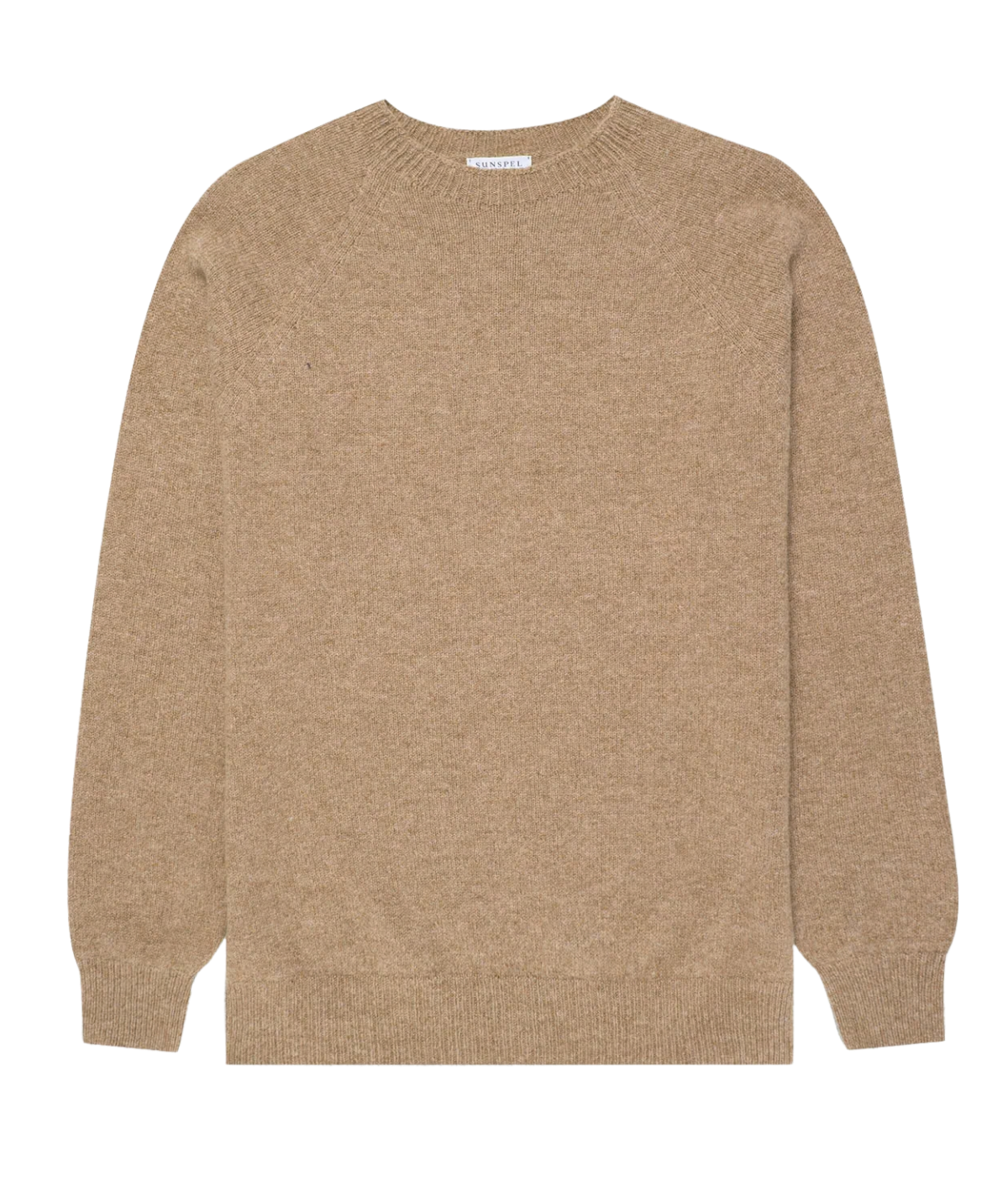 Lambswool Crew Neck In Sandstone