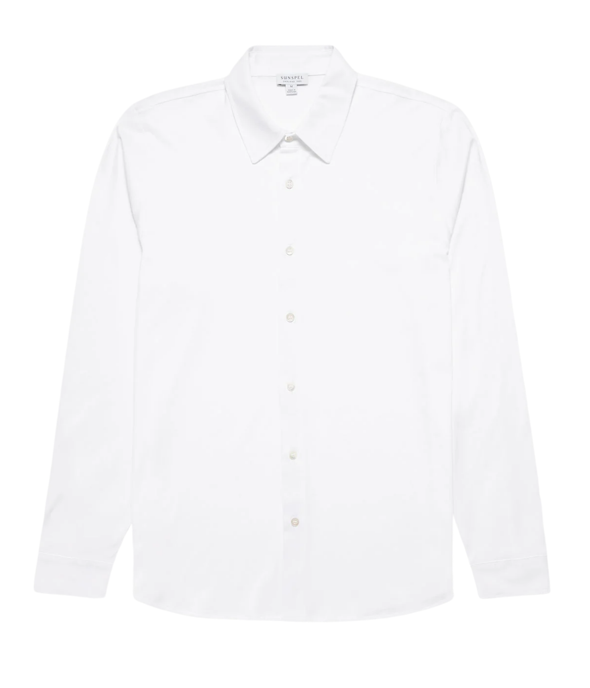 Long Sleeve Jersey Shirt In White