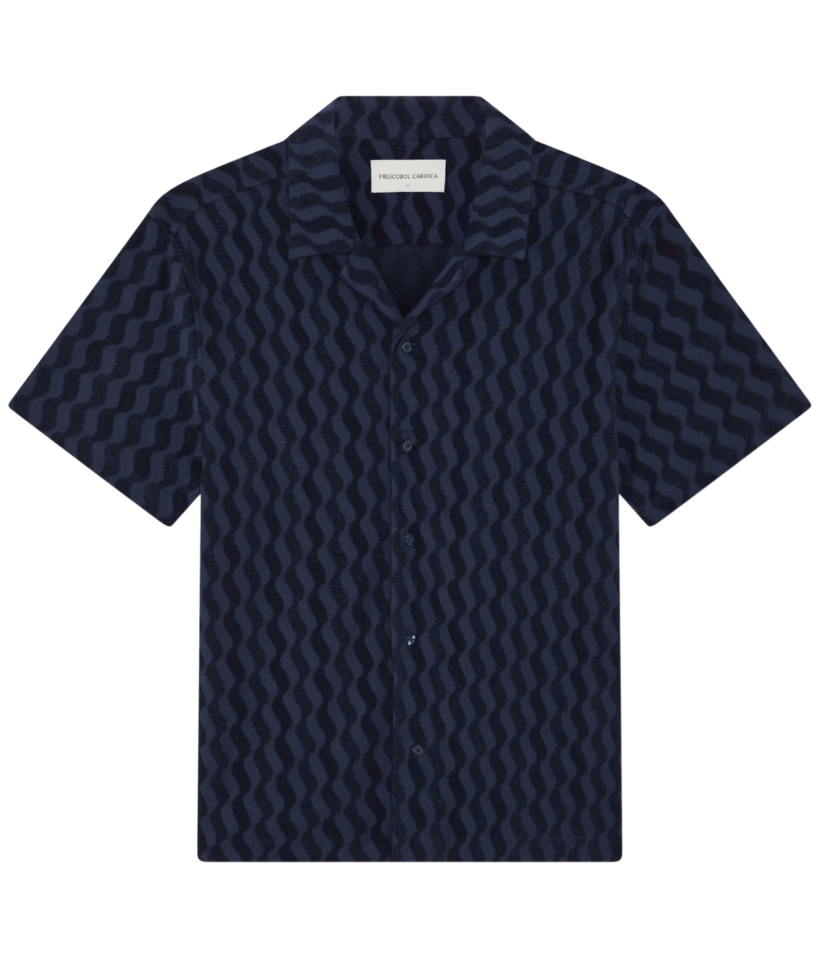 Roberto Terry Shirt In Midnight Blue