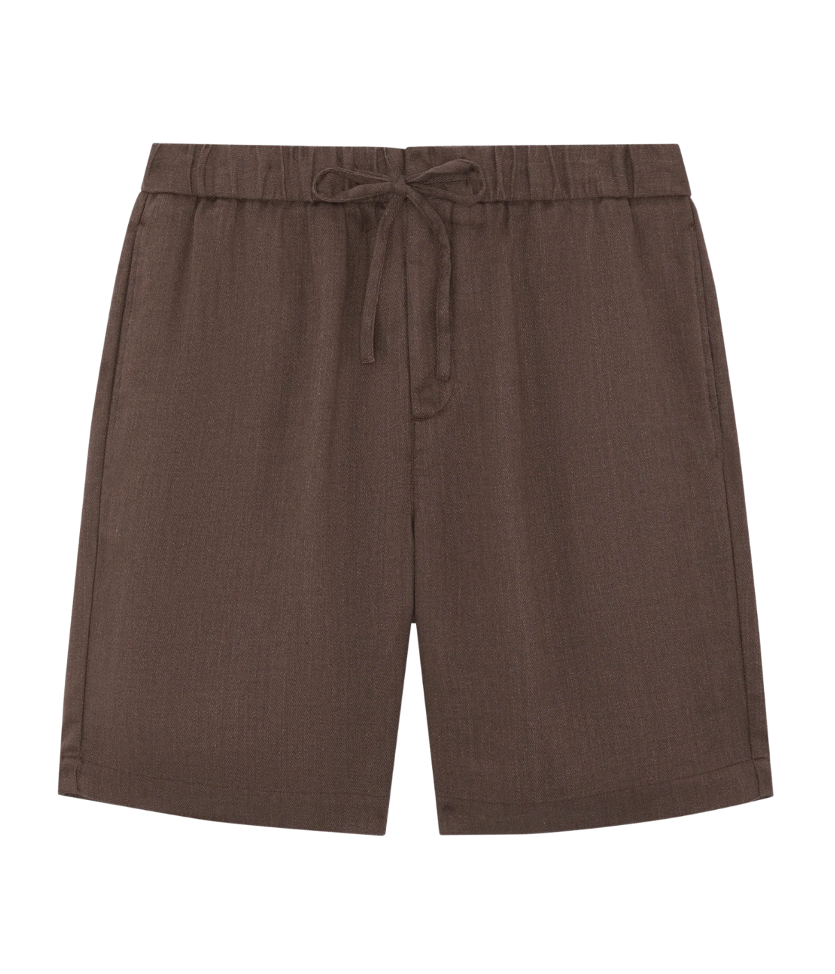 Felipe Linen Shorts In Brown