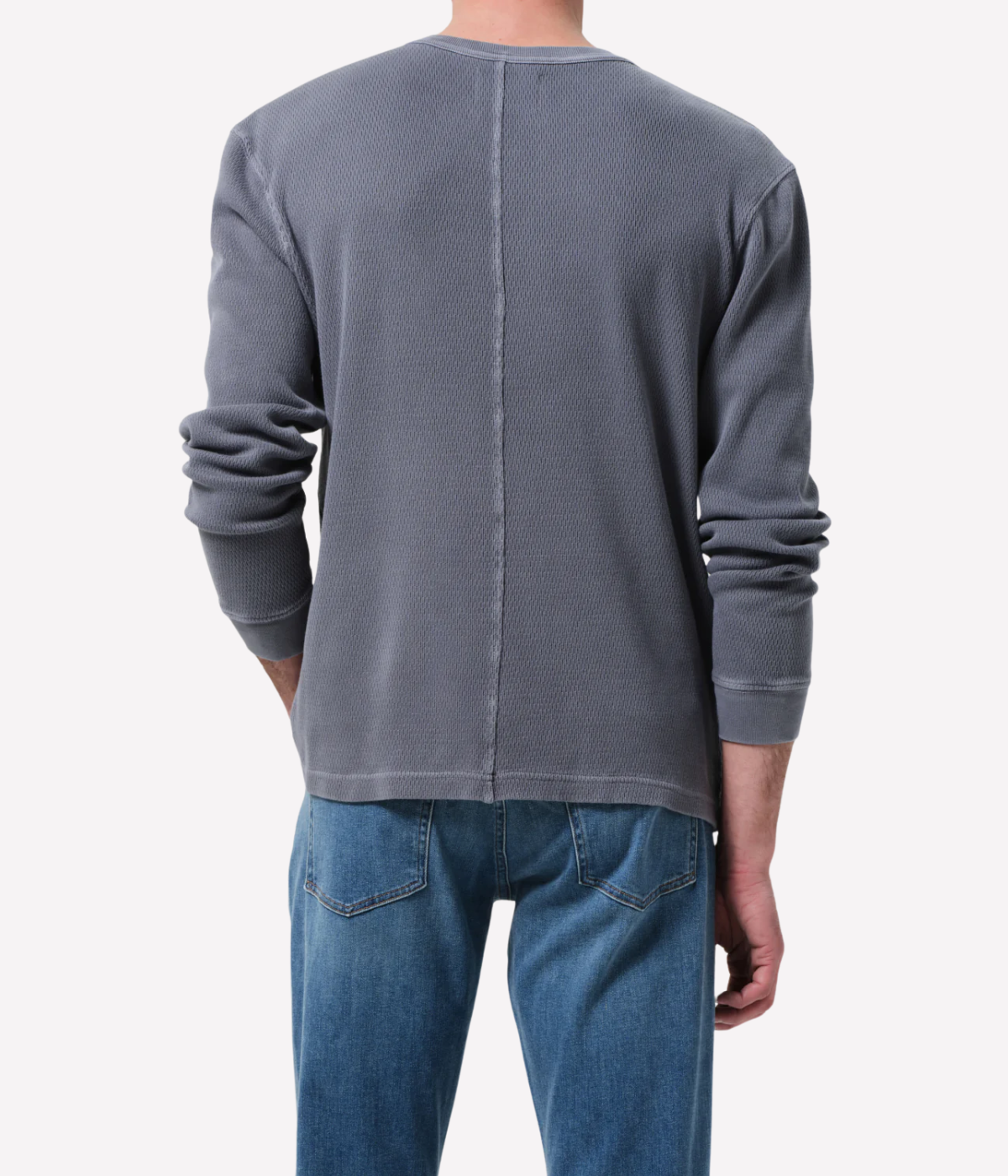 Waffle Crewneck in Grey
