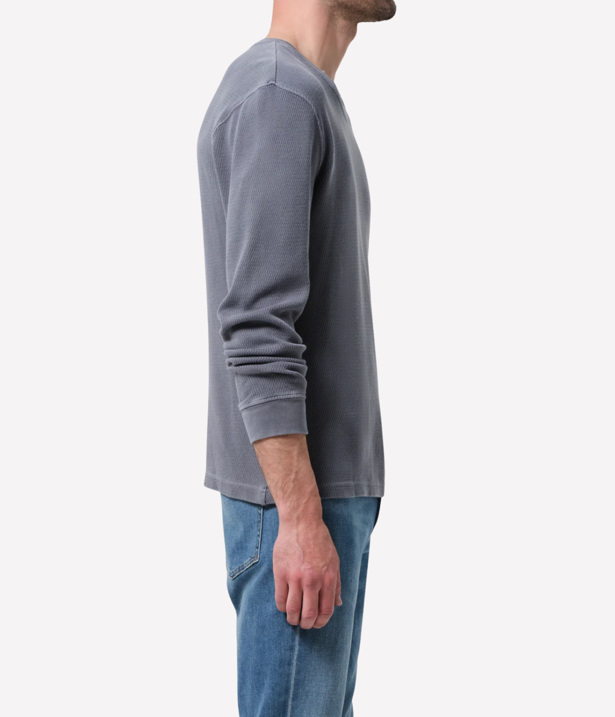 Waffle Crewneck in Grey