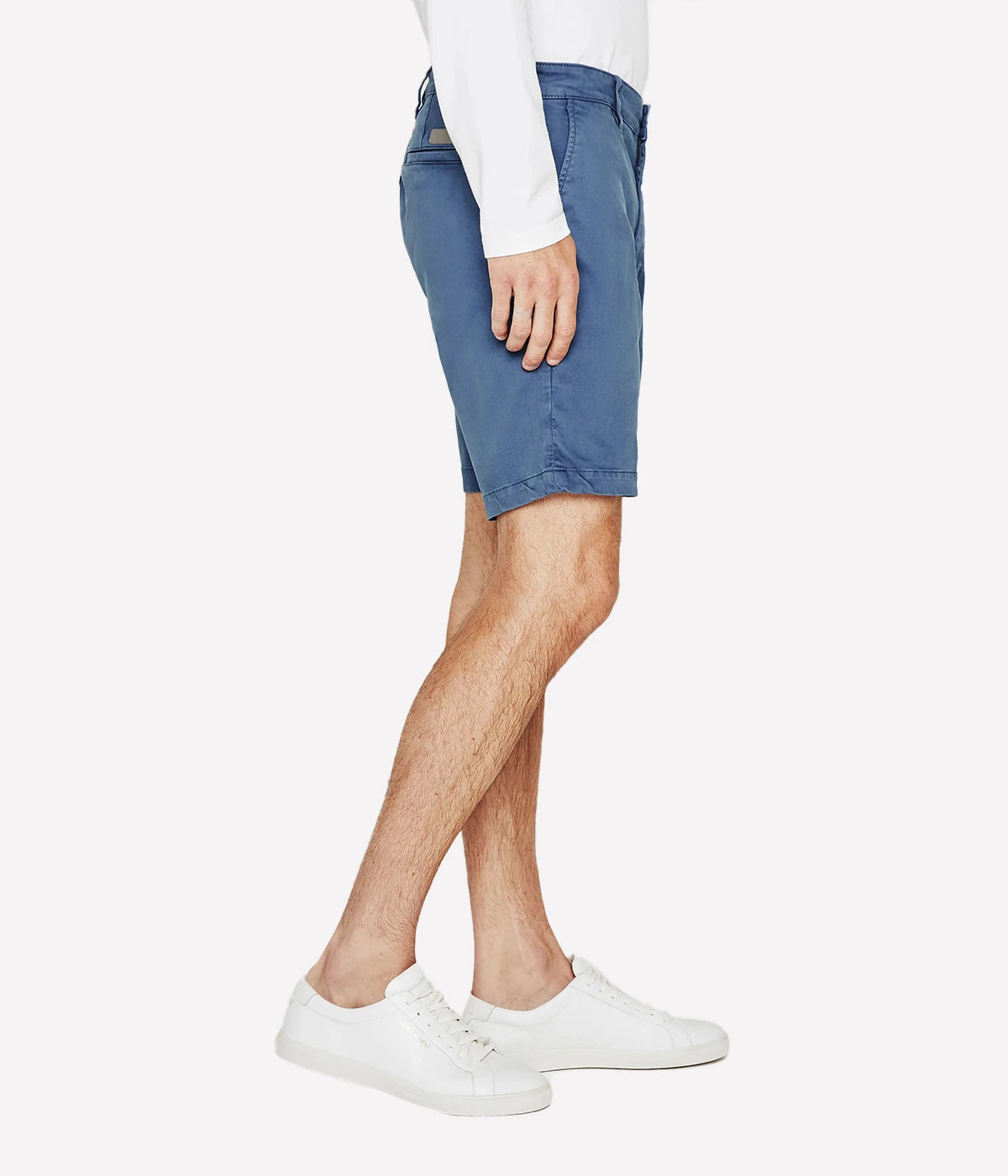 Side view of the AG Wanderer Shorts for men, highlighting the slim fit and subtle taper for a refined, modern look.