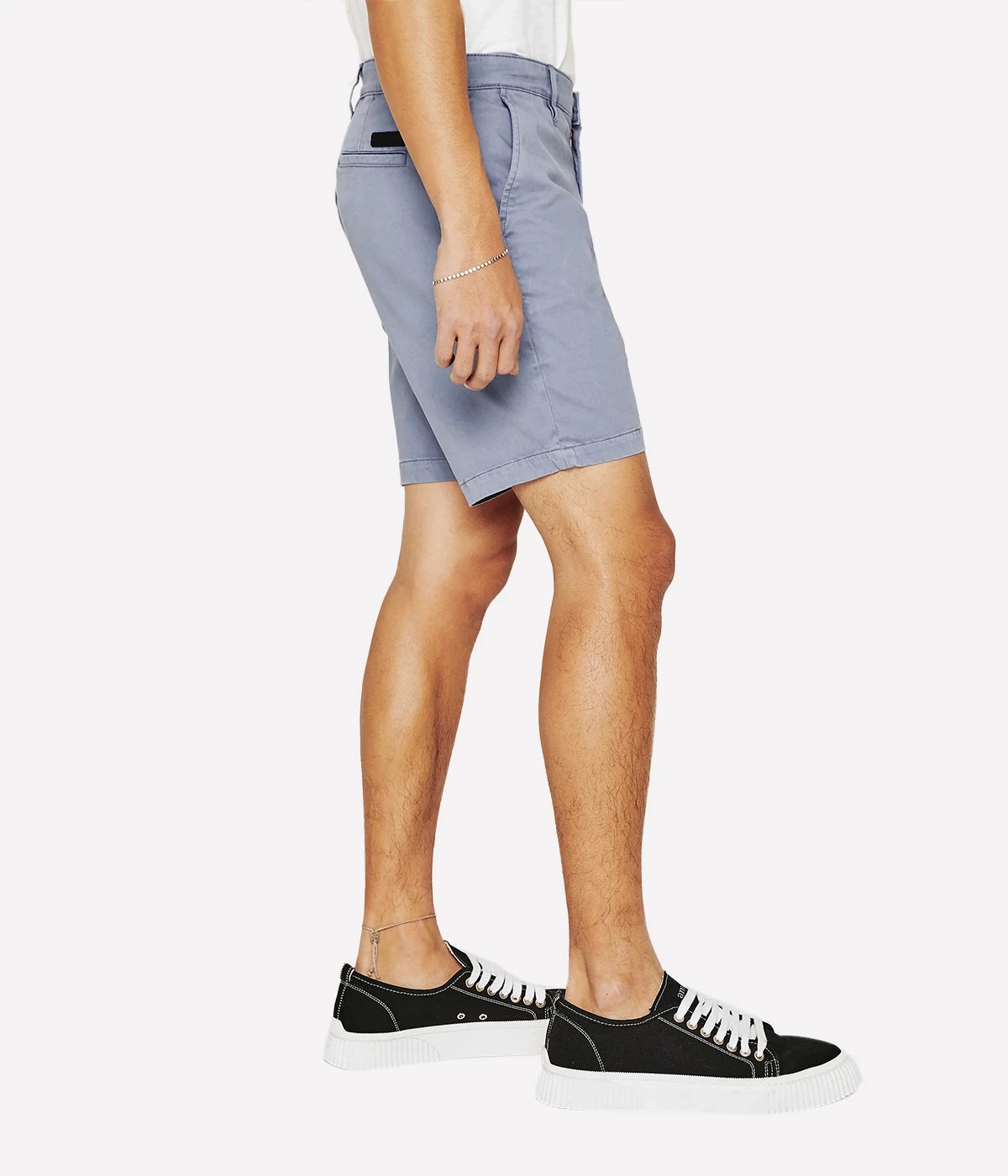 Side view of the AG Wanderer Shorts for men, highlighting the slim fit and subtle taper for a refined, modern look.