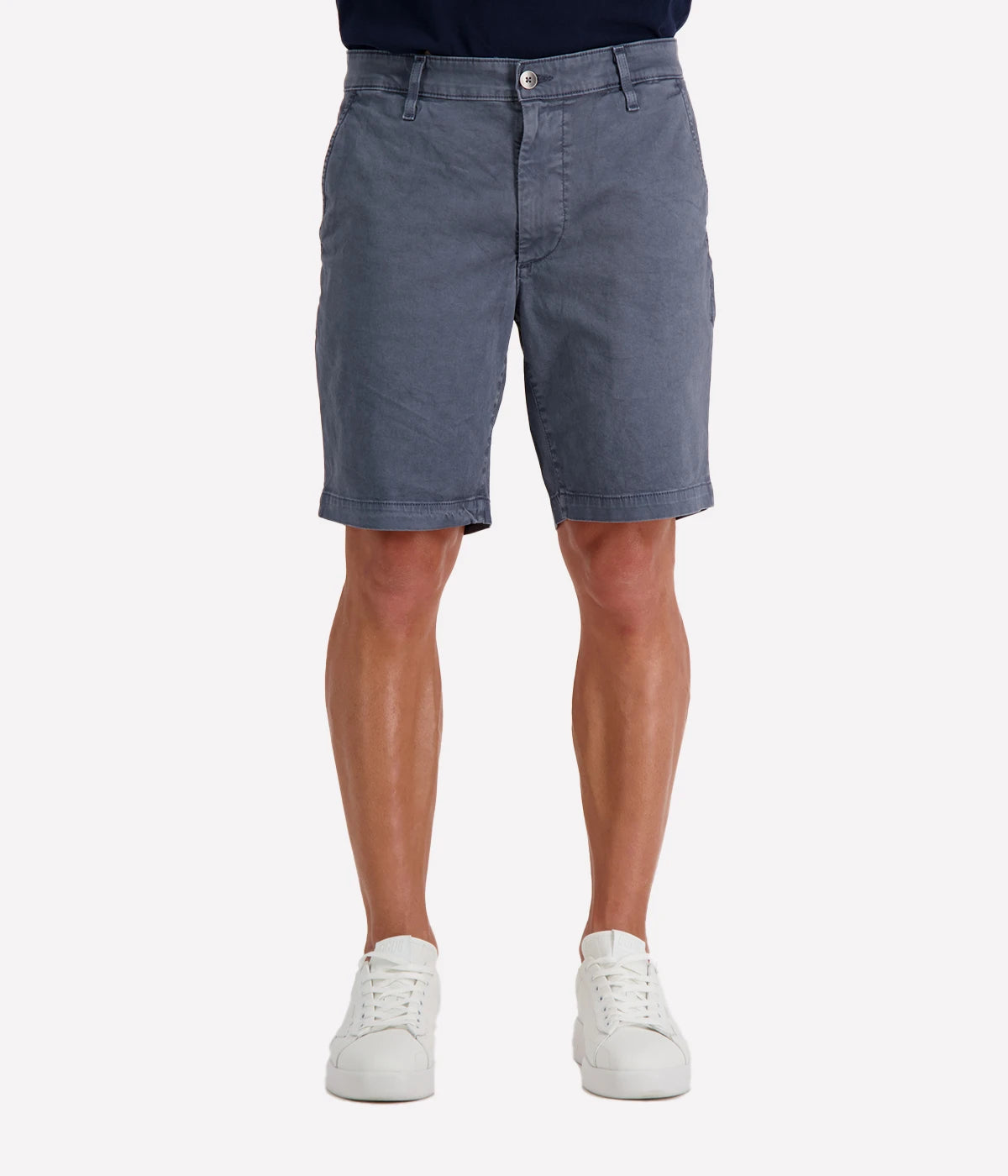 Front view of the AG Wanderer Shorts for men, showcasing a clean trouser-inspired design with a slim fit and slightly tapered legs.