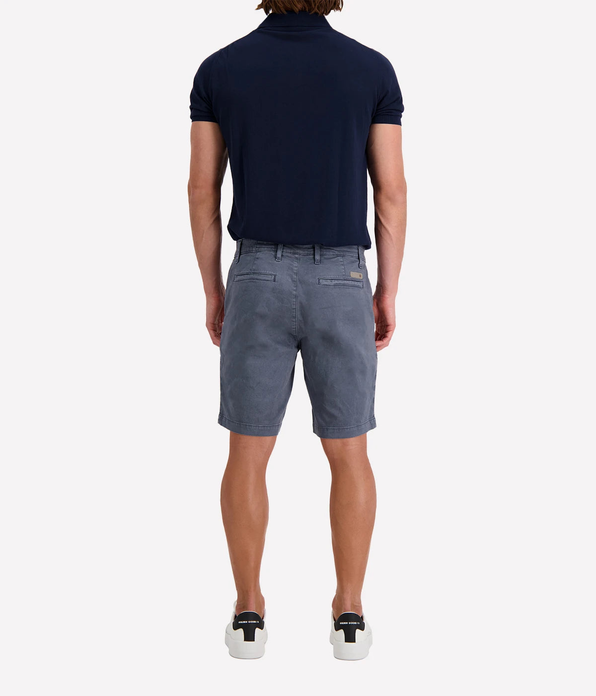 Back view of the AG Wanderer Shorts for men, featuring tailored back pockets and a streamlined, polished silhouette.
