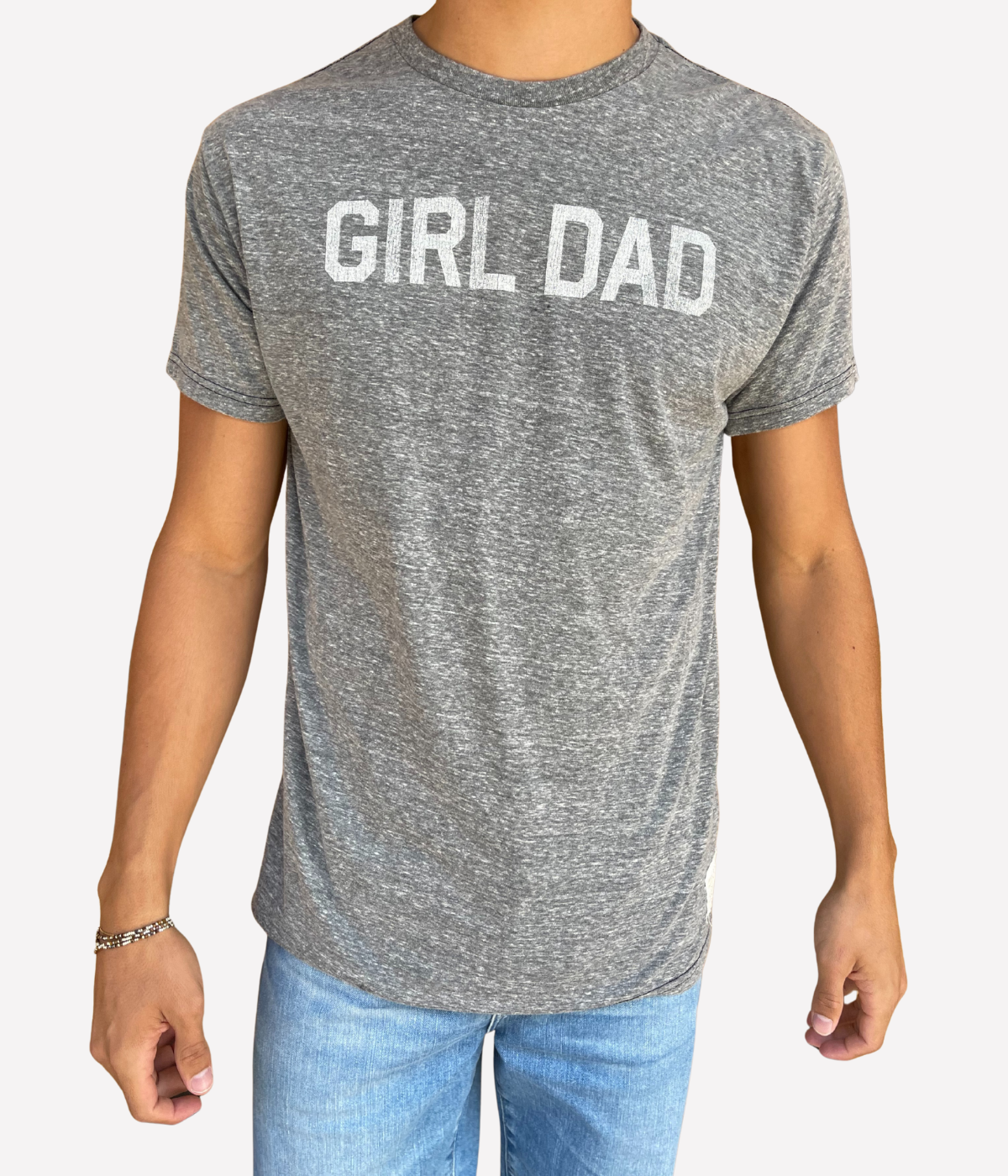 Girl Dad Tee in Grey