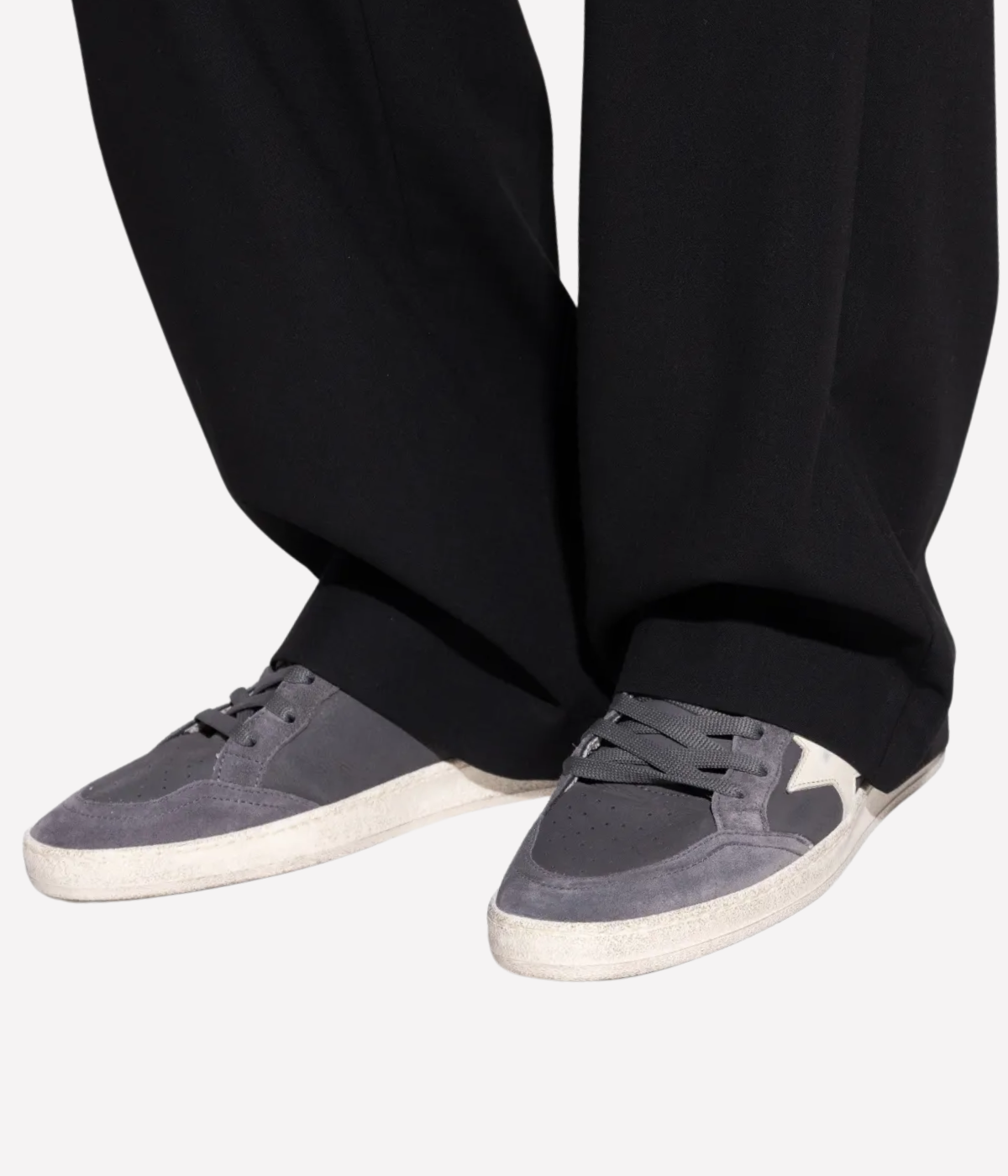 Ball Star Sneaker in Anthracite & Green