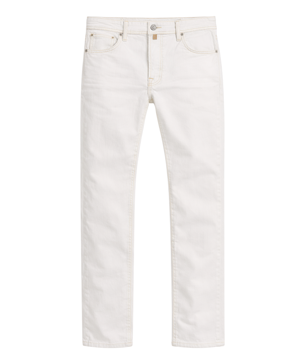 Bard 5 Pkt Slim Fit Bull in Optical White