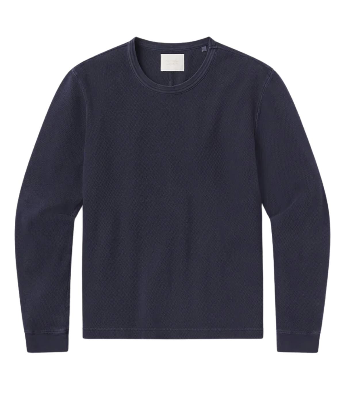 Waffle Crewneck in Vintage Navy