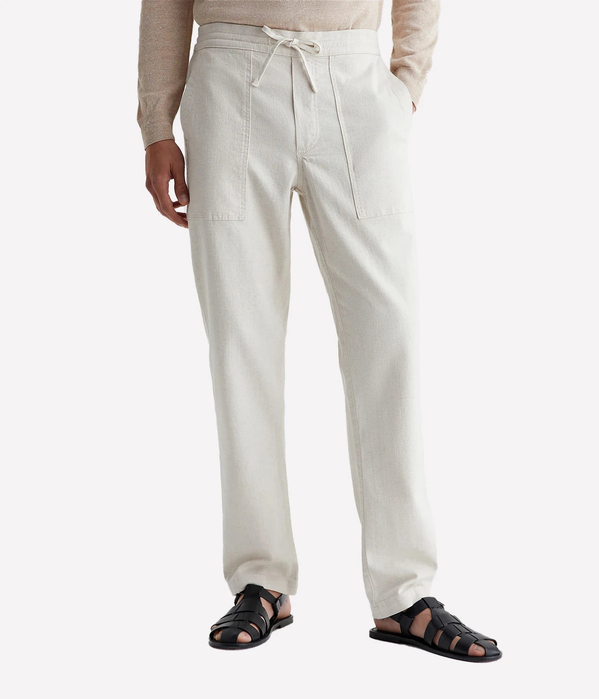 Wells Drawstring Pant in Natural