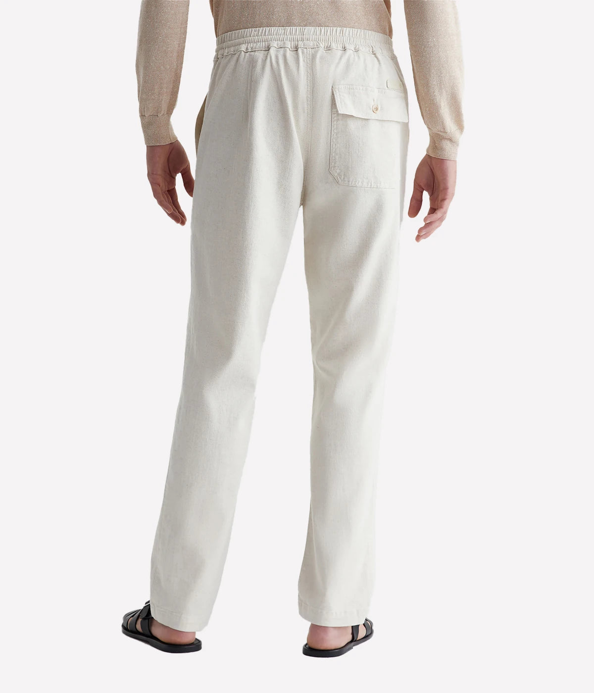 Wells Drawstring Pant in Natural